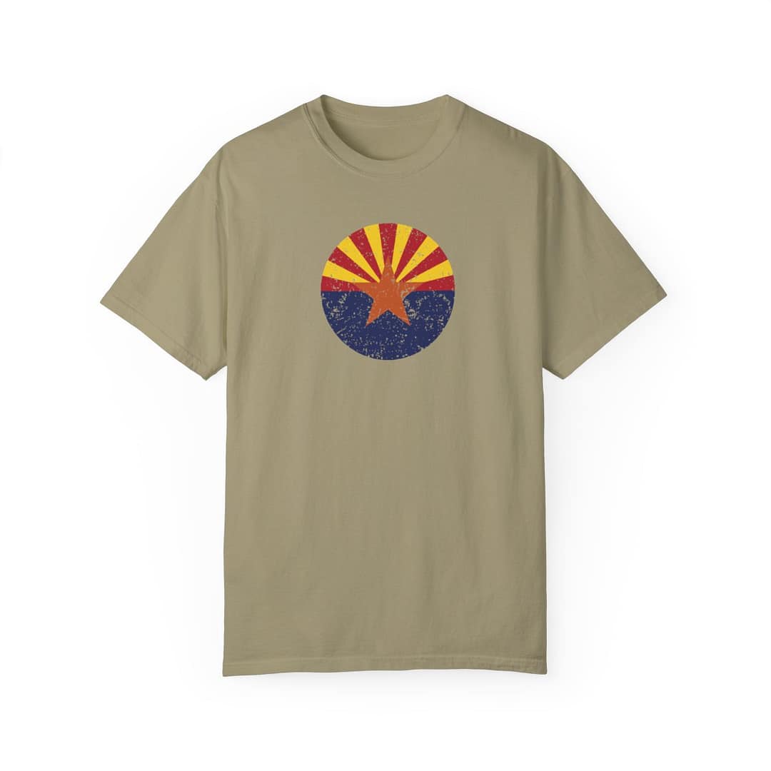 US State Arizona Star and Rays Grunge - Image 4