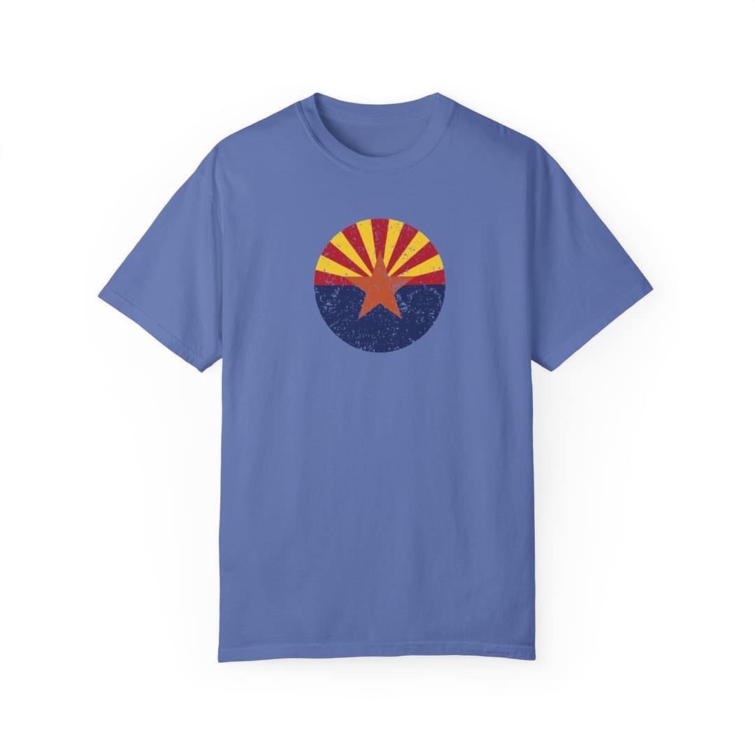 US State Arizona Star and Rays Grunge - Image 5