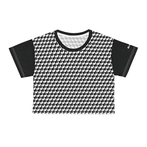 Crop Tee - Yin Yang Black