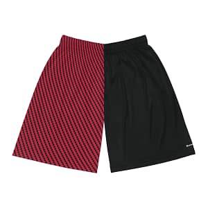 Basketball Shorts - Zag Red on Black