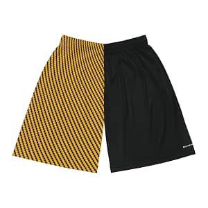 Basketball Shorts - Zag Gold on Black