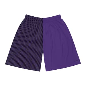 Basketball Shorts - Black Diamonds on Purple