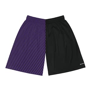 Basketball Shorts - Zag Purple on Black