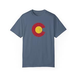 US State Colorado C and Sun Grunge
