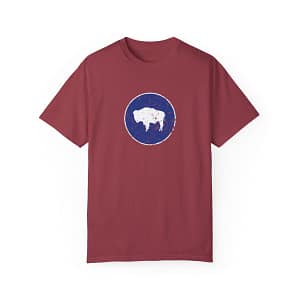 US State Wyoming Buffalo Grunge