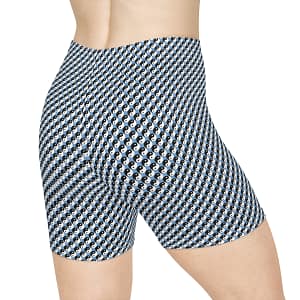 Woman's Biker Shorts - Yin Yang Blue