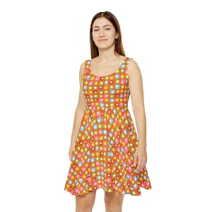 Skater Dress - Candy Olives in a Brandy Crusta