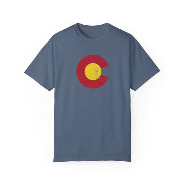 US State Colorado C and Sun Grunge