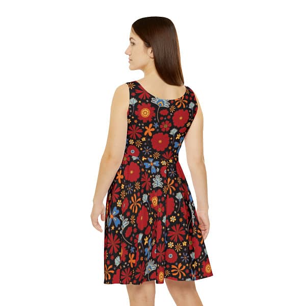 Skater Dress - Art Nouveau in the Night - Image 2