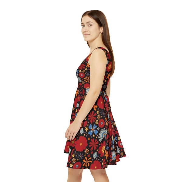 Skater Dress - Art Nouveau in the Night - Image 3