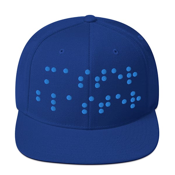 Cap Snapback - Master Blaster (Cyan Braille) - Image 3